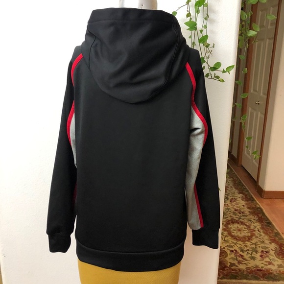 Youth Size LGG Hoodie Black & Gray Pullover - Picture 4 of 6